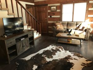 Image of The Cabin at Flat Rock Farms - rustic charm on a beautiful former horse farm