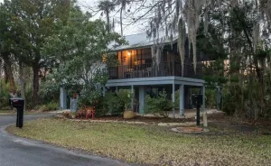 Image of Stilted home on private peninsula. Close to restaurants, boat ramps