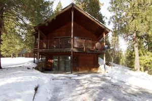 Image of Cozy cabin with wood stove, WiFi, cable, and a foosball table