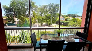 Image of Renovated apartment with balcony and modern style