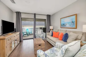 Image of Enjoy Ocean Breeze from your Balcony! Amenities include Pool and Boardwalk to Beach.