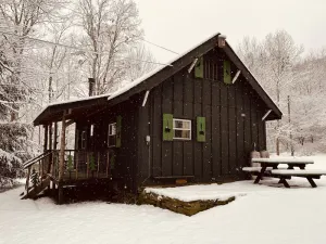 Image of *New* Classic Cozy Catskill Mountain Cabin ~ Wood Stove+Soaking Tub