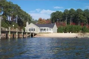 Image of Cedar Point 6.5 Acre Waterfront Family Retreat With Pool And Sandy Beach!