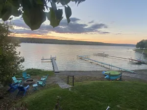 Image of 5-Bdrm Lakefront Retreat w.Charming Guest House: 15 mins to Letchworth, Geneseo