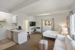 Image of Historic West Beach Studio #3 — Blocks to beach, Downtown State St & Funk Zone