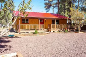 Image of Red Door Cottage | Retro cabin, Pet friendly