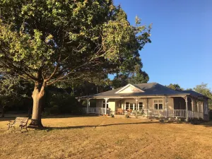 Image of Wavestation Farmhouse, Southern Tasmania. <br>Views to Bruny Island