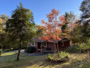 Image of Cheerful Brevard home fenced yard on quiet acre