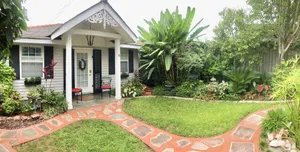 Image of Private separate guest cottage. Beautifully landscaped gated courtyard setting.