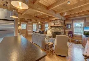 Image of Cozy Log Cabin, Mountain views, HOT TUB, & Fire Pit- accepting renters!