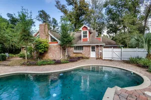 Image of English Cottage Pool Home Florida Style