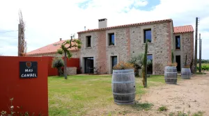 Image of Traditional farmhouse in the heart of a vineyard with panoramic views.