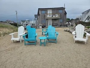 Image of Upscale Cottage On The Atlantic Ocean, Feet in Sand