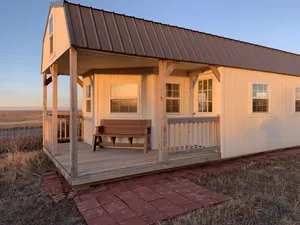 Image of RV Camp Site with Rustic Camping Lodge