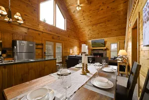 Image of Cozy Log Cabin with Hot Tub, Game Room & EV Charger