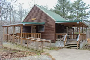 Image of Luxury-Hawk's Nest Cabin-Forest View-Cabin-Private Bathroom