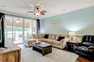 Image of Fairway-view condo with screened porch, AC, W\/D, pool, hot tub, & tennis