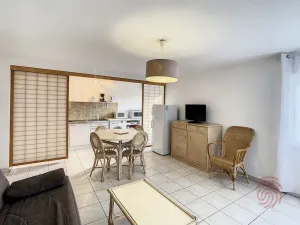 Image of Appartement F2 climatisé avec terrasse, proche thermes et centre-ville, animaux acceptés, à Lamalou - FR-1-451-4