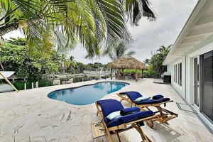 Image of Waterfront Oasis w\/ Pool, Tiki Lounge, Dock & BBQ