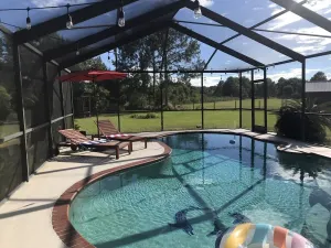 Image of Modern farmhouse with heated pool and fireplace ~3.6 miles from Epperson Lagoon!