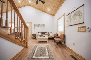 Image of Light and Bright Cabin with open floor plan and loft minutes from Pates Ford Marina