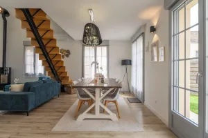 Image of Cosy Blue House in the heart of the forest, rated 4* Private gym in accommodation