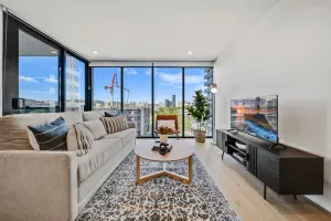 Image of Chic 1-Bed with Sophisticated Decor Gym & Pool