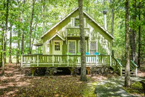 Image of Fur babies welcome in this wooded view chalet!