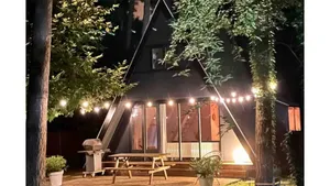Image of Cozy warm chalet in wooden nature near Maastricht-Gothamette House