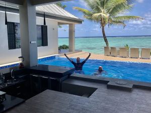 Image of Sunny\/Solar ways, a private beachfront location,  add transfers & chef meals.