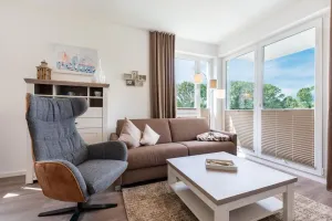 Image of Modernes, Strandnahes Apartment für Zwei mit Sonnigem Balkon und Blick ins Grüne - Aparthotel