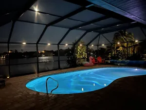 Image of Serine & Peaceful luxury waterfront heated pool villa.