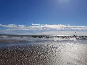 Image of Flat with balcony front the beach.