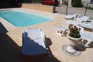Image of cottage in the countryside with private pool, covered summer kitchen at thégra