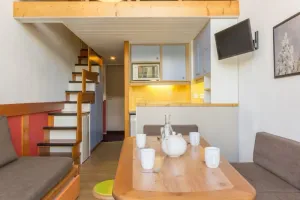 Image of 300m from resort center, 2nd floor, balcony, tv, 30m², Les Arcs