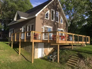 Image of Waterfront Lake House - built in 2017 on shoreline & dog friendly