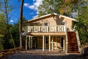 Image of Secluded Cabin w\/ Pool Table, Large Deck, & Mountain Views