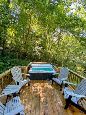 Image of Nana Cabin | Tiny Log Home Comfort in Rustic Bliss