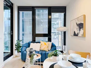 Image of Elegant 2BR Skyline Apt Free Parking