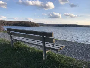 Image of Cozy Lakeview Family Cottage - steps to the lake, 2 swim docks & restaurant!