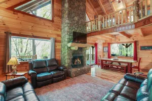Image of Redwood Lodge Hocking Hills-Covered Porches, Firepit, Hot Tub, Rec Room, WiFi