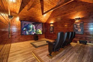 Image of Private Theater Room - Luxury 3 bedroom cabin