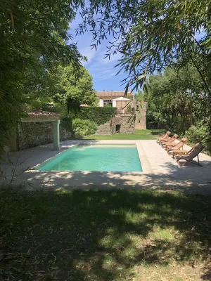 Image of Mas de Famille - Green and shady garden - Private swimming pool & tennis court