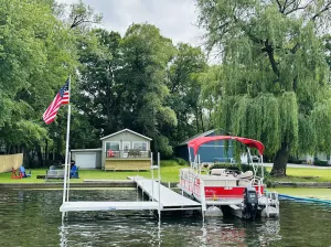 Image of Lakehouse with Pontoon, Deck, Firepit, Paddle Boards, Grill & more INCLUDED!!