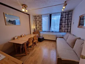 Image of Ski-in/ski-out & foot of the slopes, 1st floor, view resort, tv, ski locker, 45m², La Plagne