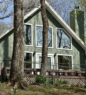 Image of **Rustic River Front Cabin**  Private Fishing Dock  Near Greers Ferry Lake