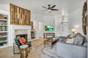 Image of NEW! Modern & Cozy Home w\/ Firepit