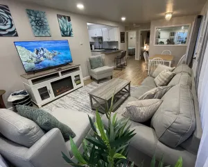 Image of Cheerful Two Bedroom Bungalow Newly Remodeled! Arcade games, Air Hockey Table.
