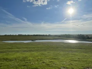 Image of Spacious lodge with fishing pond.