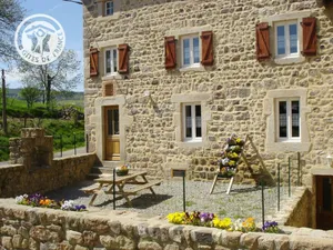 Image of Charming Cottage with Terrace, Wood Stove, Large Garden & Pet-Friendly in Saint-Bonnet-le-Courreau
